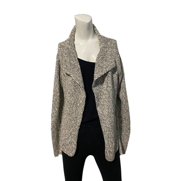 Eileen Fisher Cotton Nubble Marled Knit Open Cardigan Sweater Sz M EUC - Picture 1 of 12